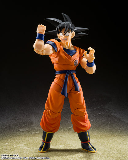 Bandai S.H.Figuarts Dragon ball z Son Goku & Son Gohan -Kid- & Kintoun sdcc