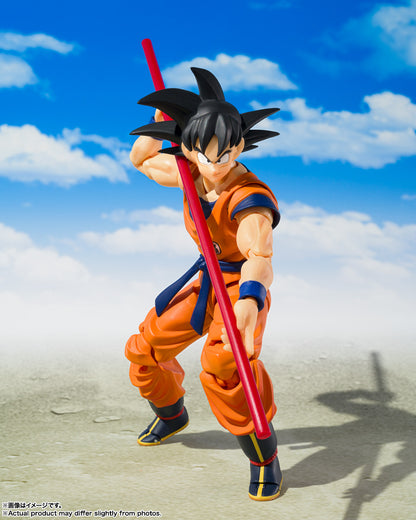 Bandai S.H.Figuarts Dragon ball z Son Goku & Son Gohan -Kid- & Kintoun sdcc