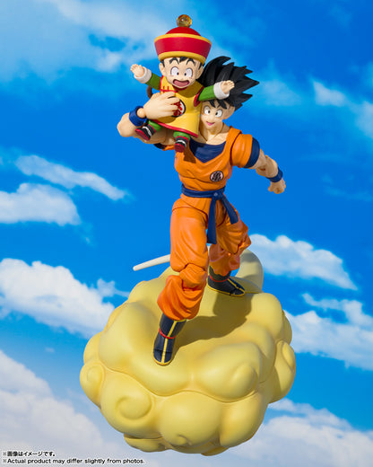 Bandai S.H.Figuarts Dragon ball z Son Goku & Son Gohan -Kid- & Kintoun sdcc