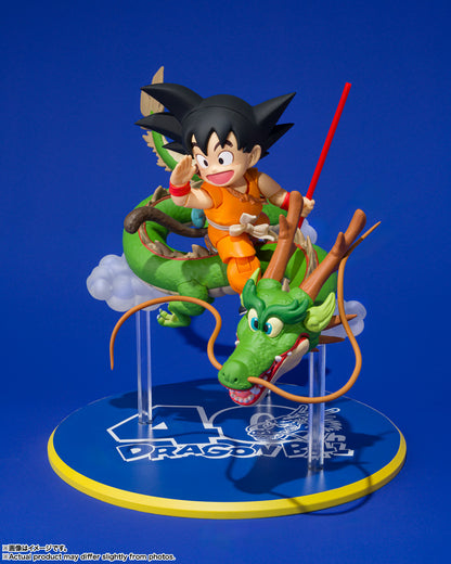 S.H.Figuarts Son Goku and Dragon 40th Anniversary Edition 1/12 action figure set with cloud pillars and stand