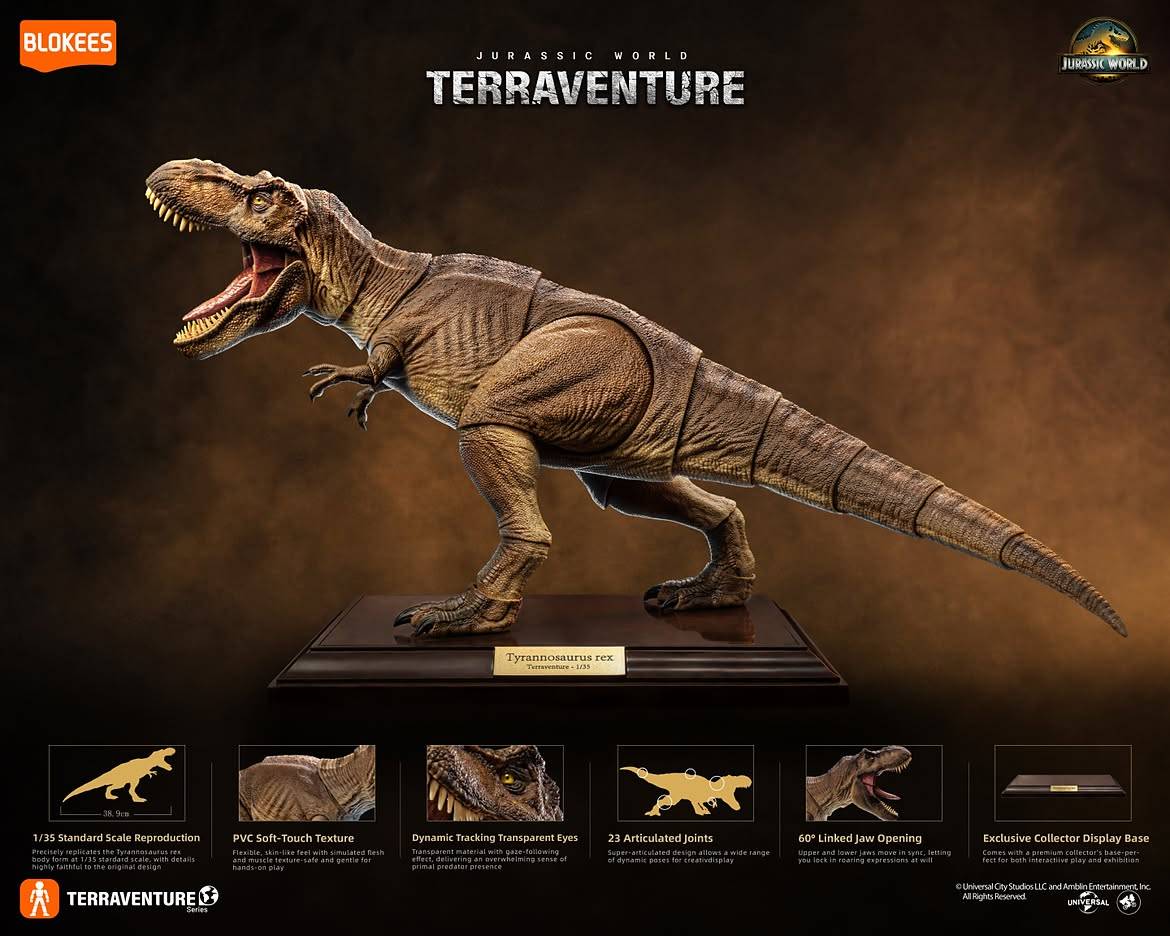 (Pre-order) Blokees Jurassic World Tyrannosaurus Rex Terraventure TL01 1/35 Scale Model Kit