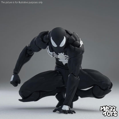 Mess Toys: Symbiote Spider-Man (Black Suit) — 1/12 Scale Action Figure
