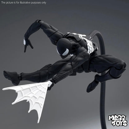 Mess Toys: Symbiote Spider-Man (Black Suit) — 1/12 Scale Action Figure