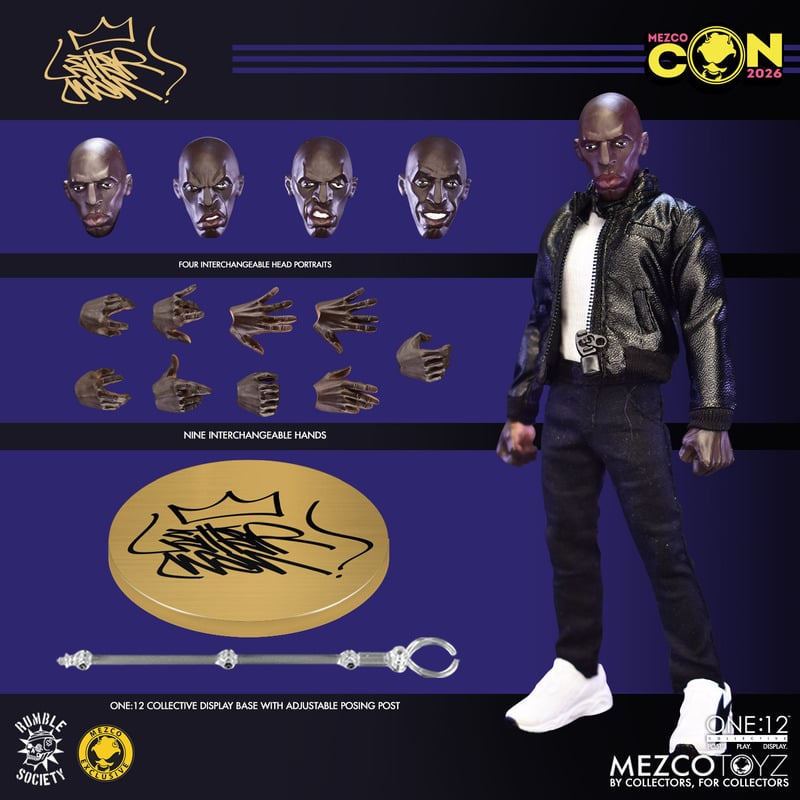 Mezco One:12 Collective Hoodz Letterman Throwback Edition action figure – view 10 – SugoiCollectible New Zealand
