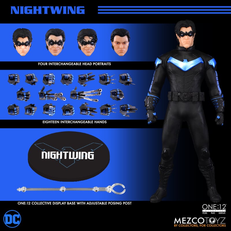mezco メズコ ナイトウィング nightwing ONE:12フィギュア Mezco Toyz Nightwing One:12 Collective 1/12 Action Figure