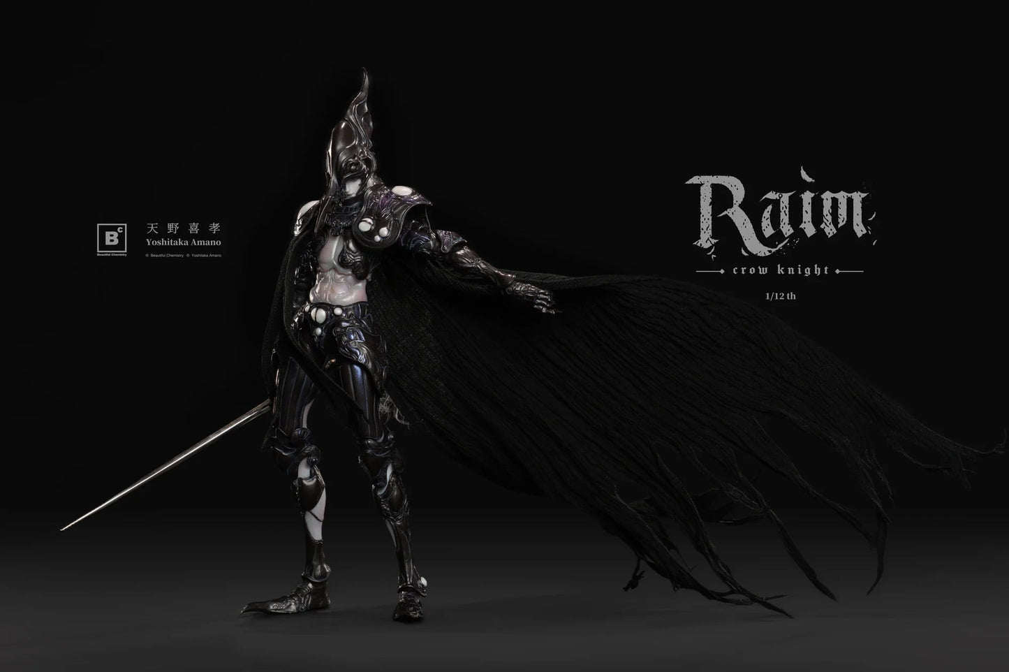 (Pre order) Beautiful Chemistry Yoshitaka Amano Mystic Raven Knight Raim 1/12 Action Figure