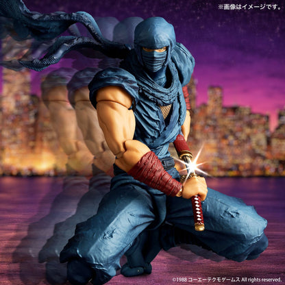 Kaiyodo Revoltech Amazing Yamaguchi Ryu Hayabusa Ninja Gaiden 1/12 action figure with Dragon Sword and bonus unmasked head sculpt