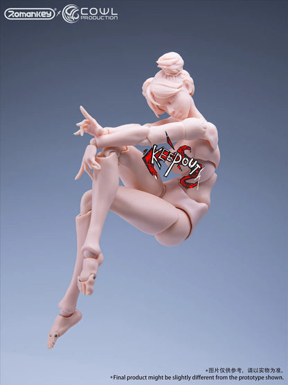 Romankey x COWL 1/12 Super Movable Female Body (White) (Reissue) 1/12 Action Figure