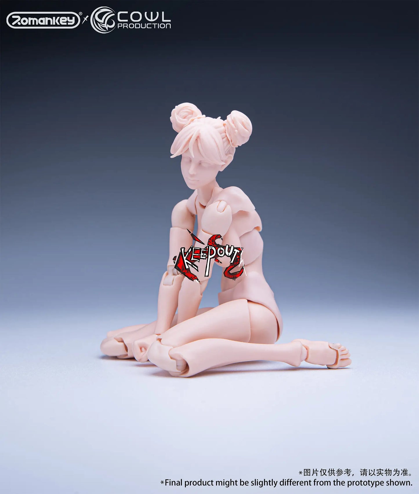 Romankey x COWL 1/12 Super Movable Female Body (White) (Reissue) 1/12 Action Figure