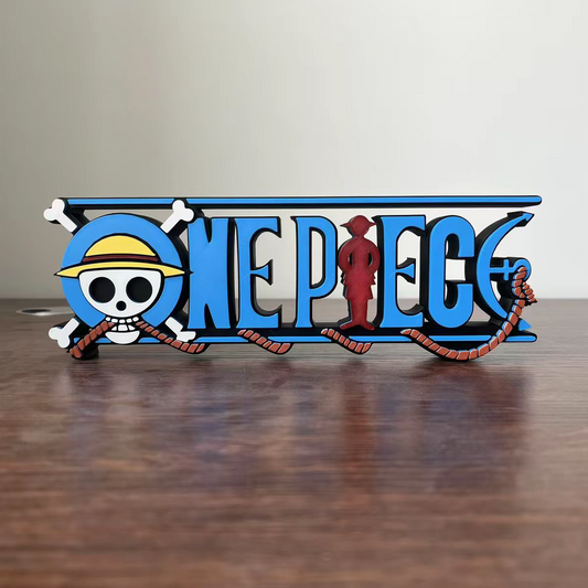 3D Printed One Piece Logo 15cm Display