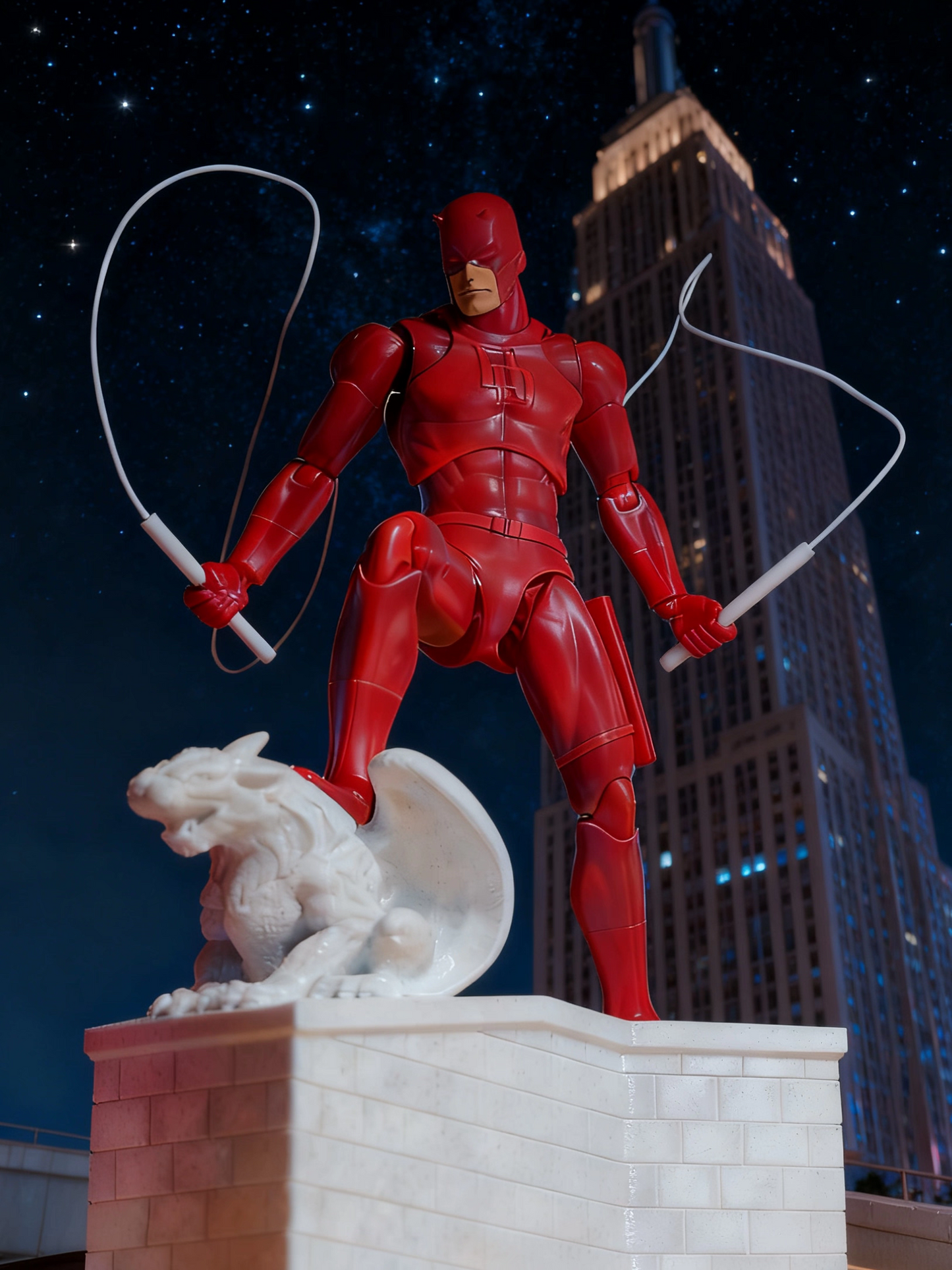 3D Printed Rooftop Diorama Display Base for 1/12 Scale Action Figures