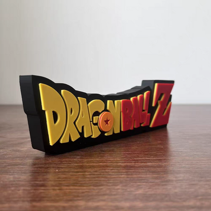 3D Printed Dragon Ball Z Logo 15cm Display