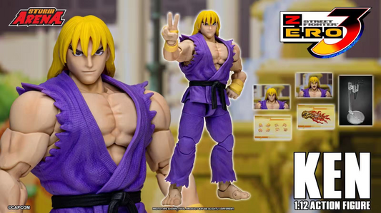 Storm Arena 1/12 – Street fighter Alpha - Ken (Purple Color Variant) action figure