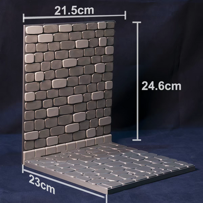 1/12 Scale Grey Brick Dungeon Scene Black Smith Weapon Shelf Diorama
