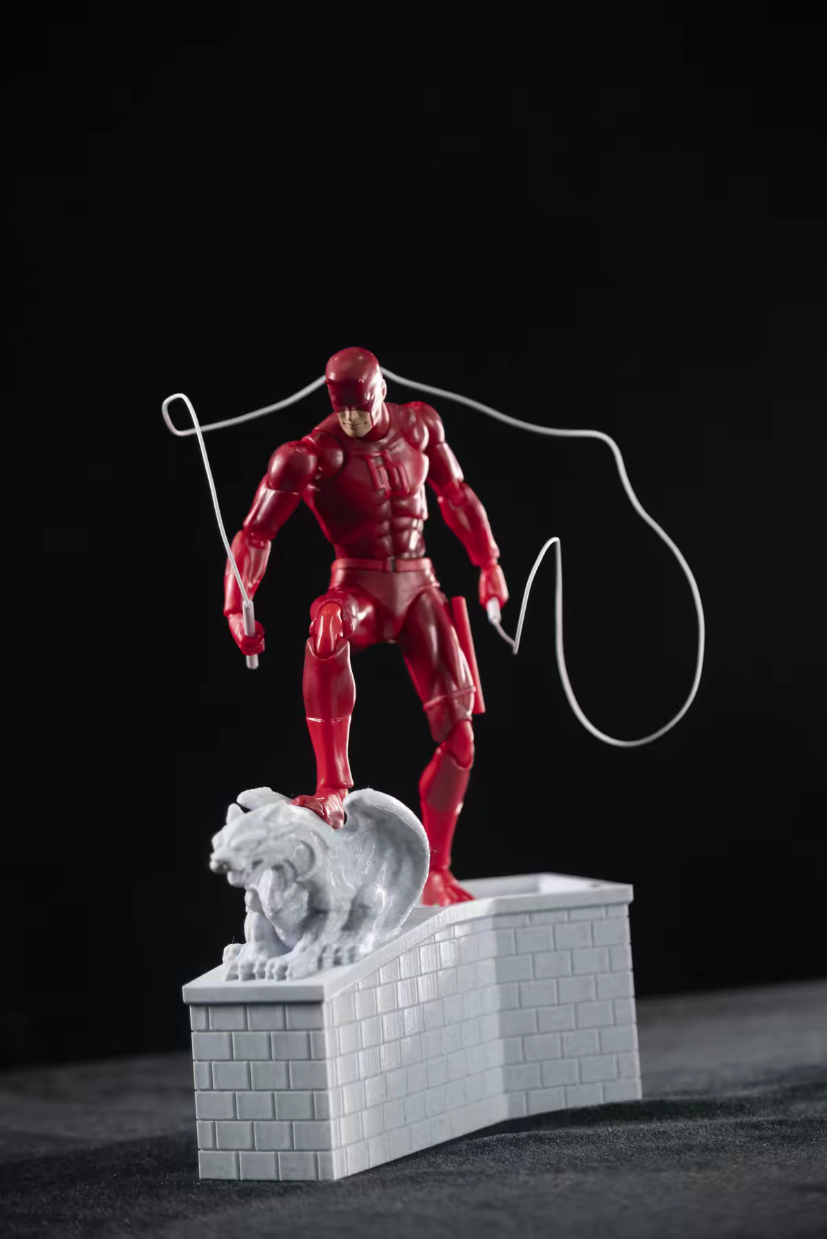 3D Printed Rooftop Diorama Display Base for 1/12 Scale Action Figures