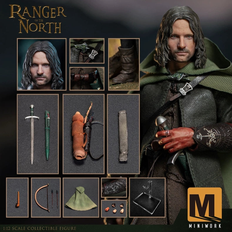 MiniWork 1/12 Lord of the Rings: Aragorn Action Figure