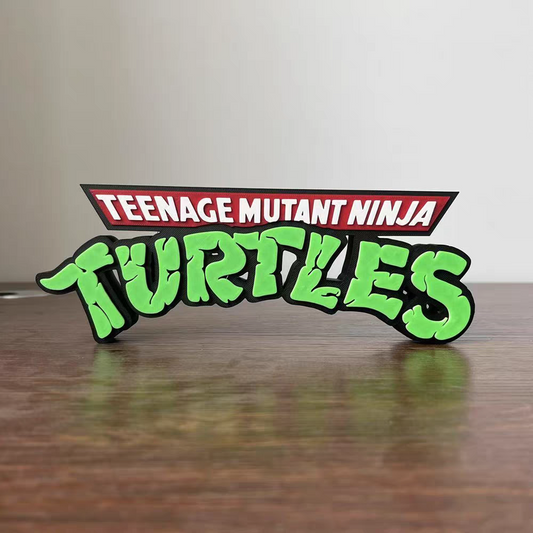 3D Printed Teenage Mutant Ninja Turtles Logo 15cm Display Piece