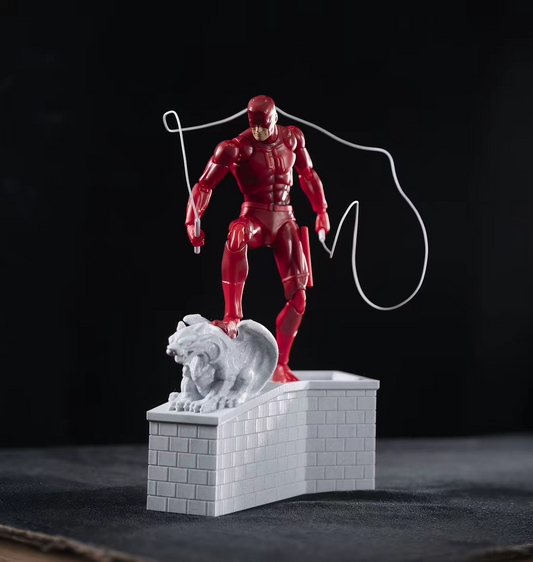 3D Printed Rooftop Diorama Display Base for 1/12 Scale Action Figures