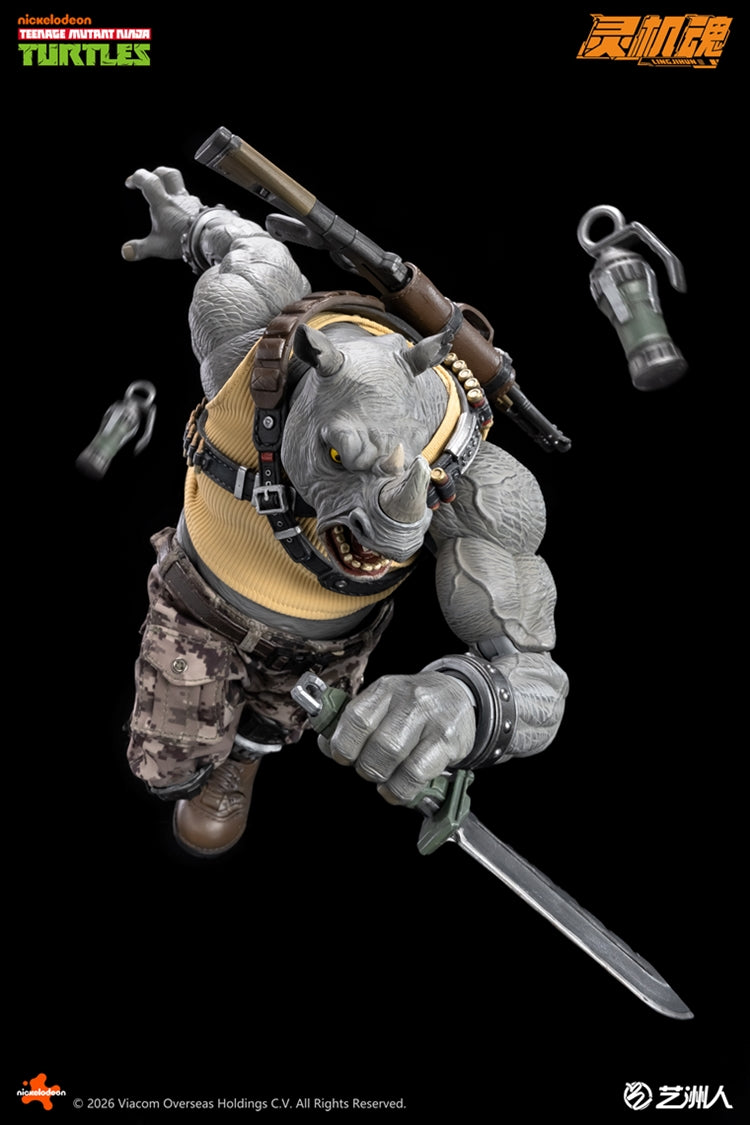 (Pre-order) LINGJIHUN 1/12 Action Figure – TMNT Rocksteady + Bebop