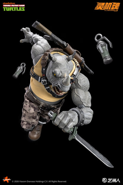 (Pre-order) LINGJIHUN 1/12 Action Figure – TMNT Rocksteady + Bebop