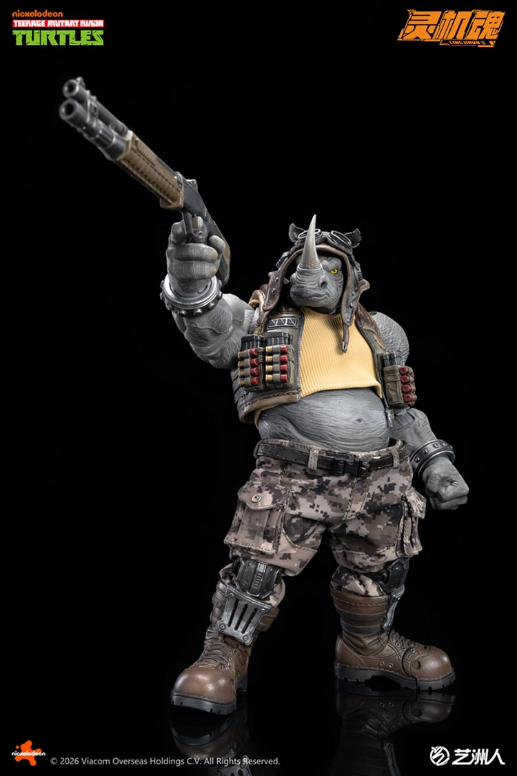 (Pre-order) LINGJIHUN 1/12 Action Figure – TMNT Rocksteady + Bebop