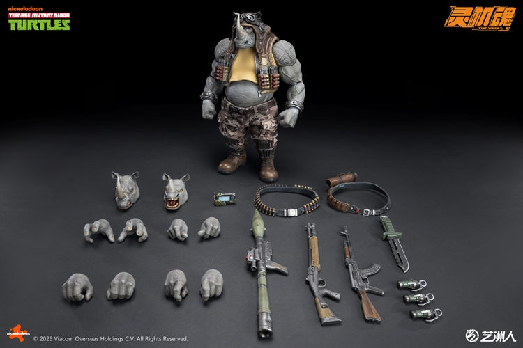 (Pre-order) LINGJIHUN 1/12 Action Figure – TMNT Rocksteady + Bebop