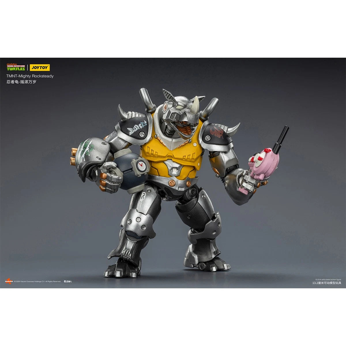 HIPLAY JOYTOY TMNT Mighty Rocksteady / Super Bebop 1/18 Action Figure