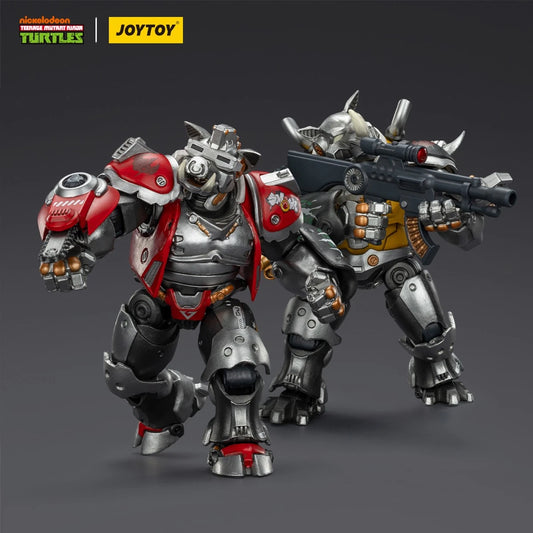 HIPLAY JOYTOY TMNT Mighty Rocksteady / Super Bebop 1/18 Action Figure