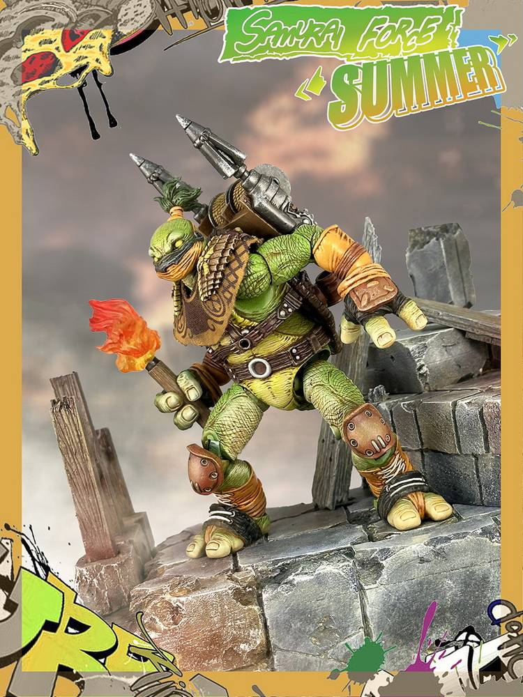 Fury Toys 1/12 5inches Action Figure Wave 3 Rage Samurai Force Turtle Summer