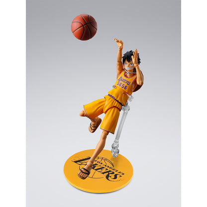 S.H.Figuarts ONE PIECE NBA Monkey D Luffy Los Angeles Lakers version action figure Jump