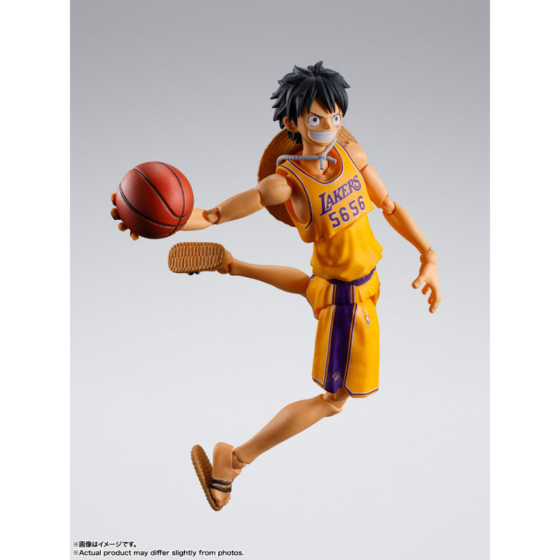 (Pre-order) Bandai S.H.Figuarts ONE PIECE x NBA Monkey D. Luffy Los Angeles Lakers Ver. 1/12 Action Figure