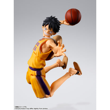 (Pre-order) Bandai S.H.Figuarts ONE PIECE x NBA Monkey D. Luffy Los Angeles Lakers Ver. 1/12 Action Figure