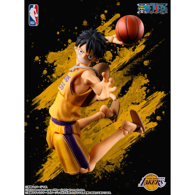 (Pre-order) Bandai S.H.Figuarts ONE PIECE x NBA Monkey D. Luffy Los Angeles Lakers Ver. 1/12 Action Figure
