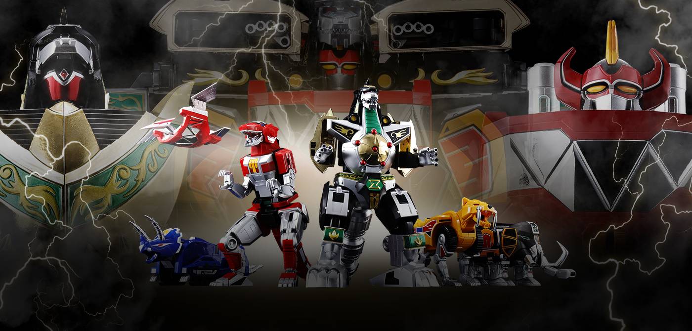 (Pre-order) Bandai Spirits Soul of Chogokin: Kyoryu Sentai Zyuranger – Daizyujin GX-72 & Dragon Caesar GX-78 (Reissue) Action Figure