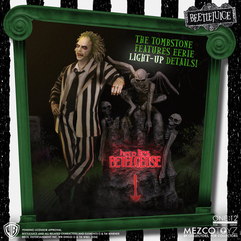 Mezco One:12 Collective Beetlejuice Deluxe Edition 1/12 Action Figure