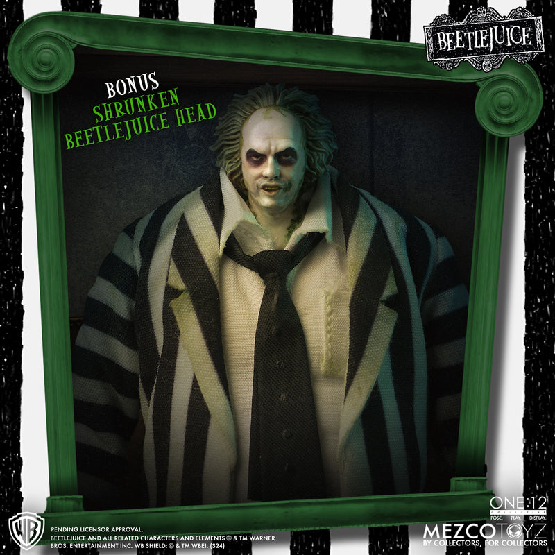 Mezco One:12 Collective Beetlejuice Deluxe Edition 1/12 Action Figure