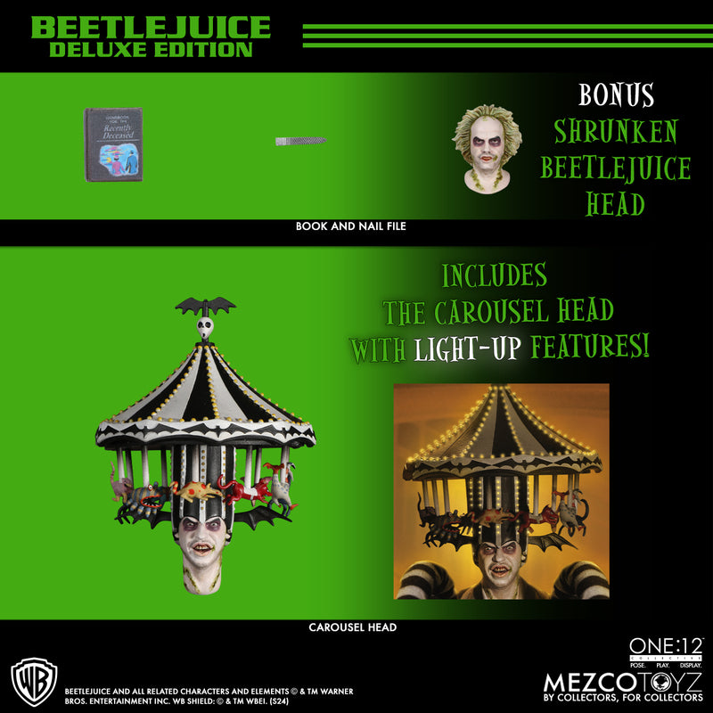 Mezco One:12 Collective Beetlejuice Deluxe Edition 1/12 Action Figure