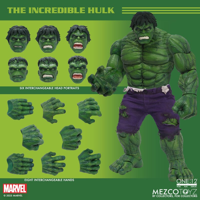 (Pre-order) Mezco One:12 Collective The Incredible Hulk – 1/12 Action Figure